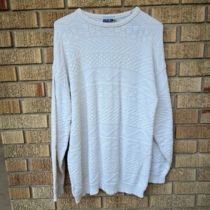 Vintage white knit sweater